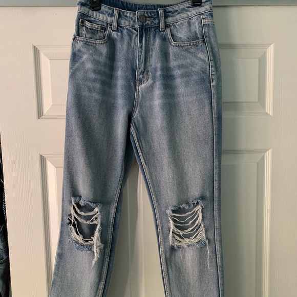 high waisted boyfriend jeans uk